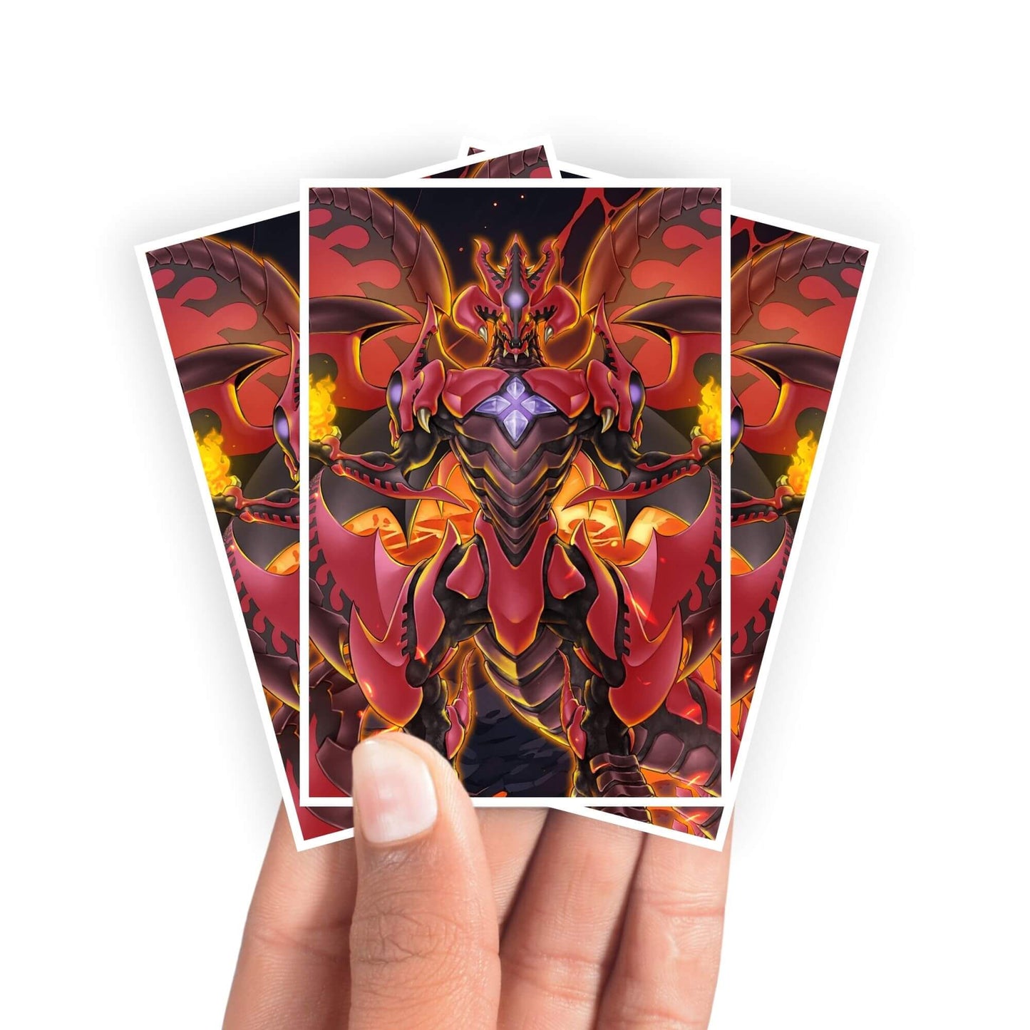 Red Supernova Dragon Card Sleeves