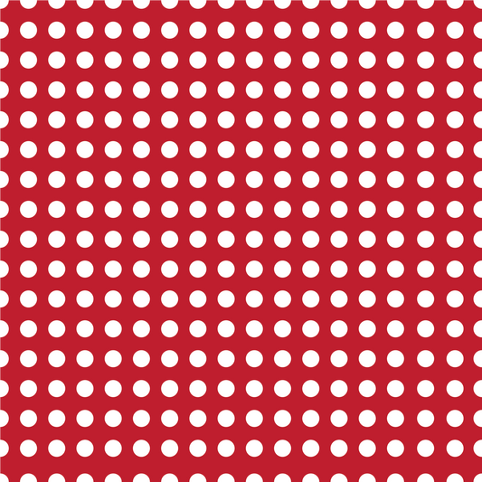 Craft HTV Red and White Polka Dots Pattern