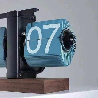 Horloge à bascule automatique électronique rétro