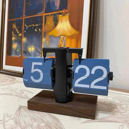Horloge à bascule automatique électronique rétro