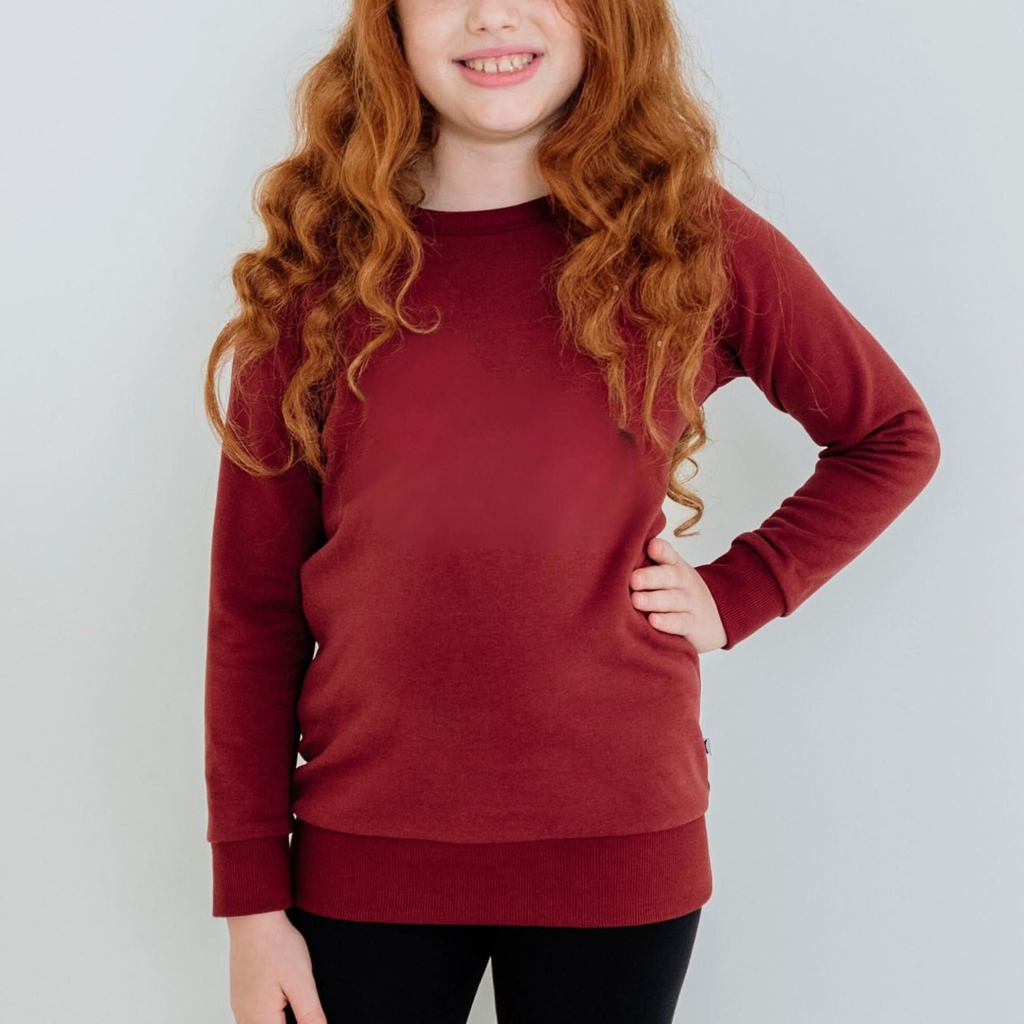 Youth Bamboo Fleece Raglan Pullover | Black