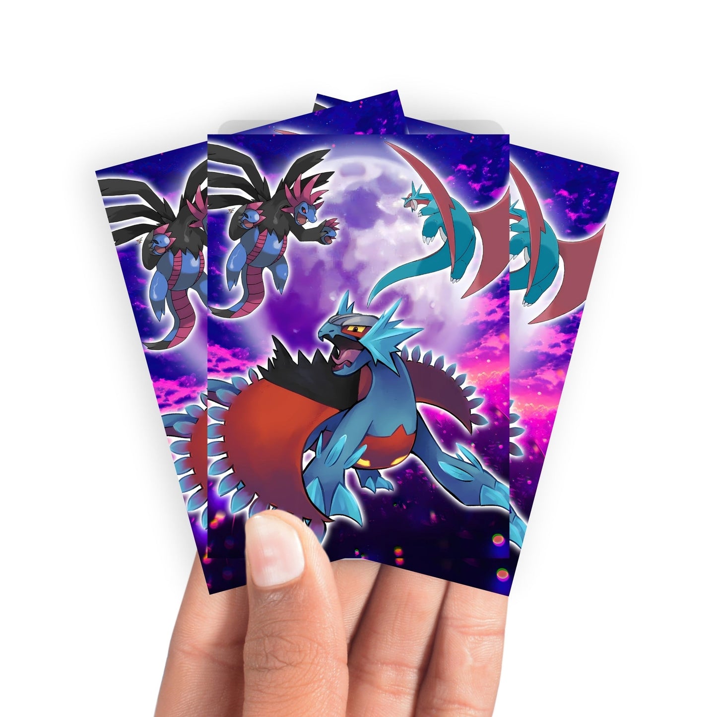 Roaring Moon Dragons Card Sleeves