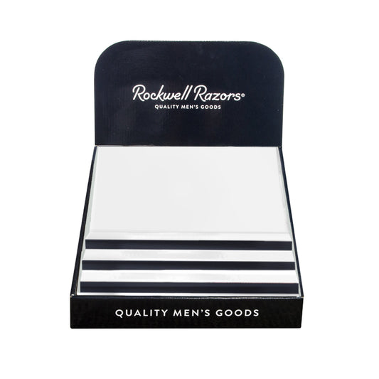 Présentoir en carton vide Rockwell Razors (Créez le vôtre)