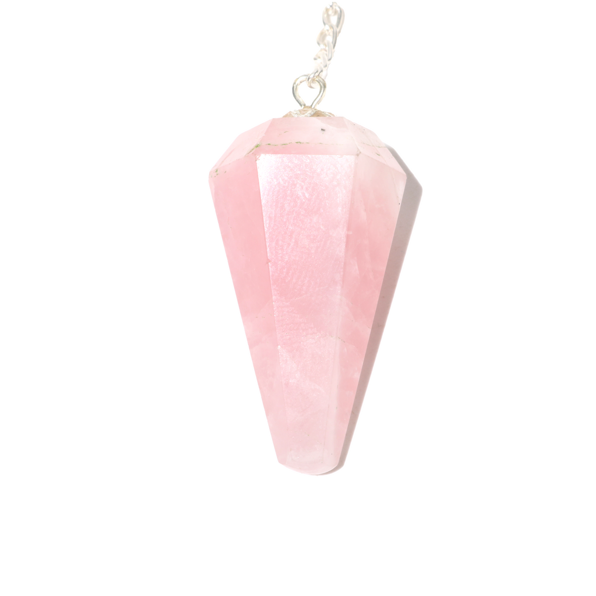 Rose Quartz Pendulum 6 Facet & Bead - 3 Pack