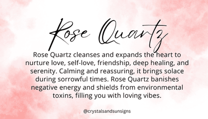 Rose Quartz Gemstone Bead Bracelet | The Stone of Love