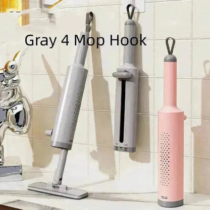 Rotatable Self-Squeeze Mini Mop With Crevice Brush Hand Wash-Free Flat Squeeze Mop With 2 Reusable Microfiber Pads, Microfiber Mop For Wet Dry Use Self Wringing Flat Mop For Floor Cleaning