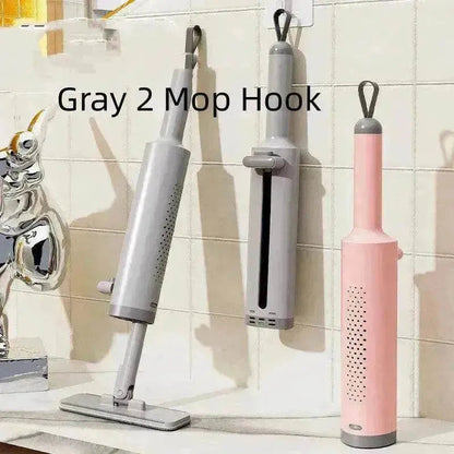 Rotatable Self-Squeeze Mini Mop With Crevice Brush Hand Wash-Free Flat Squeeze Mop With 2 Reusable Microfiber Pads, Microfiber Mop For Wet Dry Use Self Wringing Flat Mop For Floor Cleaning