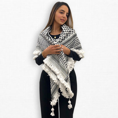 Royal Kufiya (Keffiyeh) | Handmade Tassels