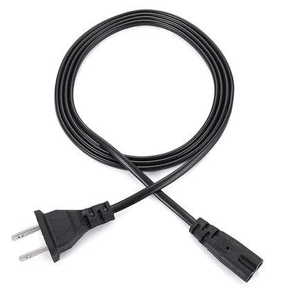 EU Power Cable 2pin IEC C7 US Power Extension Cord For Dell Laptop Charger Epson Printer Radio Speaker PS4