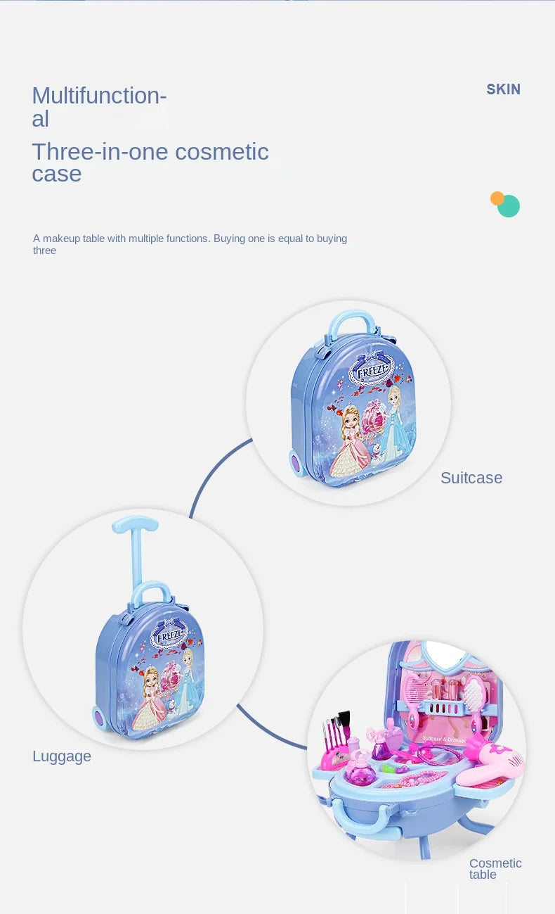 Play House Set Children's Dressing Table Toys For Girls From 6 to 10 Years Makeup Set For Girl Children's Nove Toy Birthday Gift