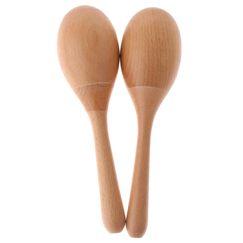 Marteau en bois Maraca Shaker, jouet musical, 2 pièces