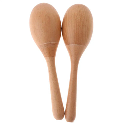 Marteau en bois Maraca Shaker, jouet musical, 2 pièces