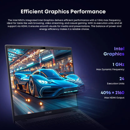 CHUWI GemiBook XPro 14.1 Inch Laptop Intel 12th N150 16GB DDR5 512GB SSD Windows 11 1920*1080 16:9 Screen WiFi 6 BT5.2 38Wh