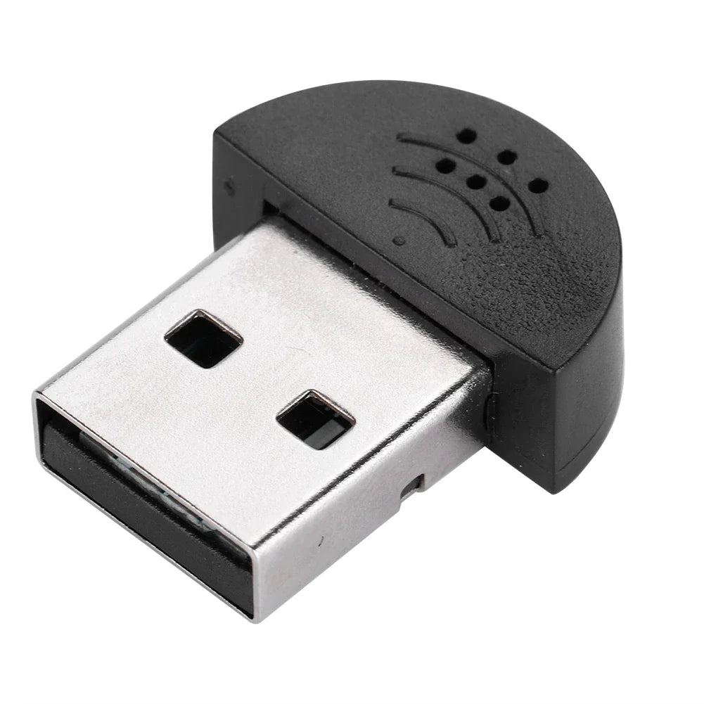 Mini microphone portable USB, microphone vocal de studio, adaptateur audio statique pour ordinateur PC