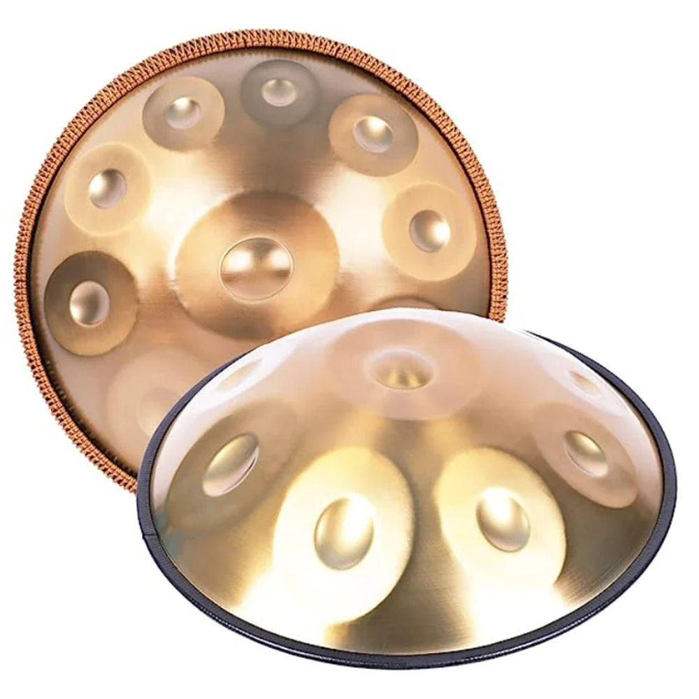 Tambour à main doré 432Hz/440Hz, langue en acier de 22 pouces pour Yoga, méditation, Instrument pour débutant, cadeau 9/10/12/1417 Notes