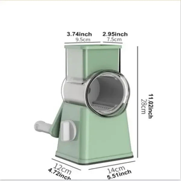 Premium Multi-Purpose Vegetable Chopper - Slices, grinds, chops and julienne fruits without much effort - Includes container,