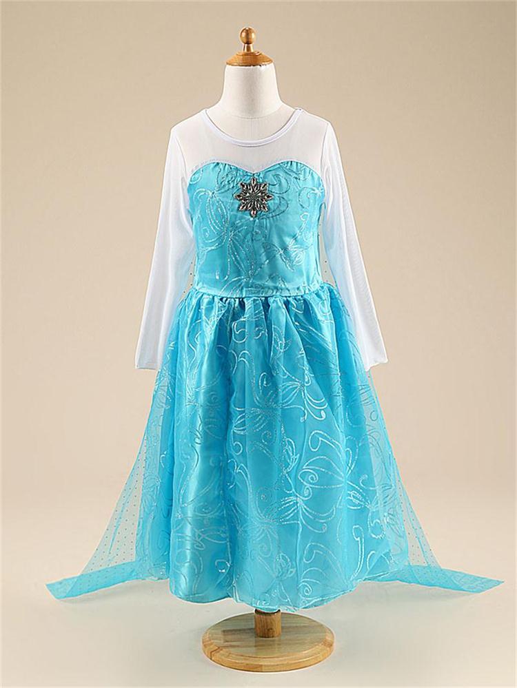Costume Elsa pour filles 2025 Blanc Paillettes Fête Carnaval Vêtements Enfants Halloween Cosplay Robe Princesse Elsa Reine des Neiges