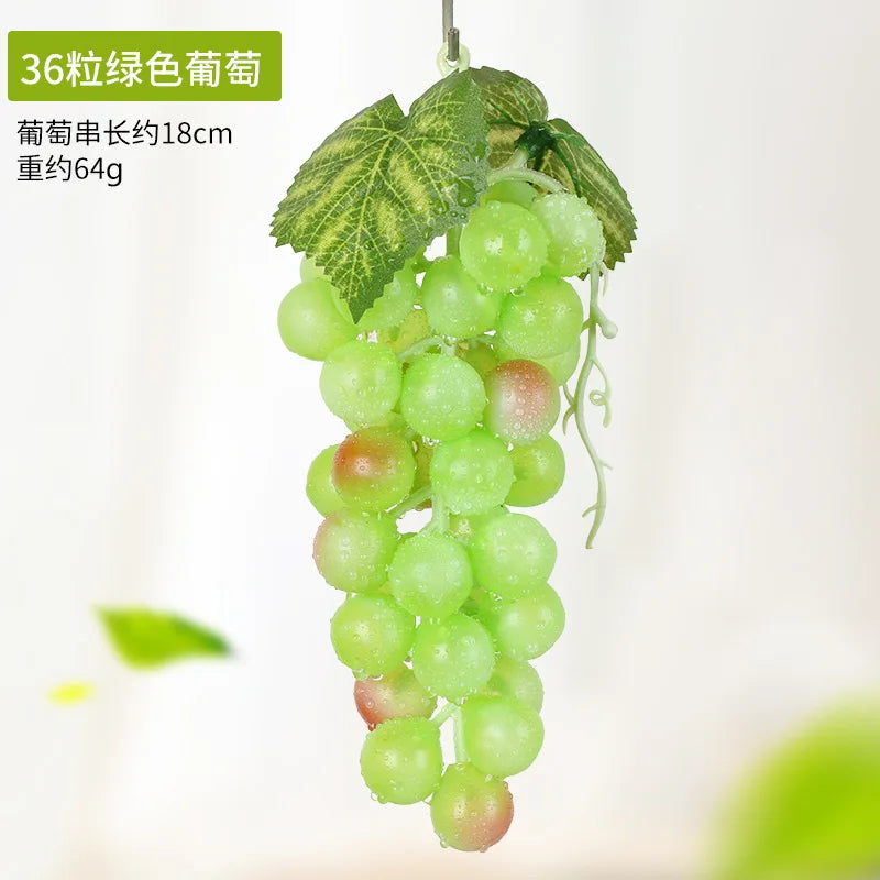 5PCS 12/18/24/36/60/85/100 Heads Artificial Grapes Christmas Halloween Wedding Party Home Garden Hanging Decoration Fake Fruits