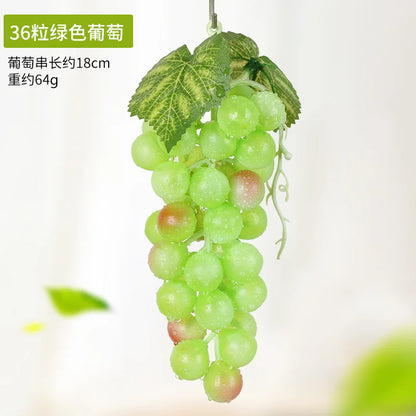 5PCS 12/18/24/36/60/85/100 Heads Artificial Grapes Christmas Halloween Wedding Party Home Garden Hanging Decoration Fake Fruits
