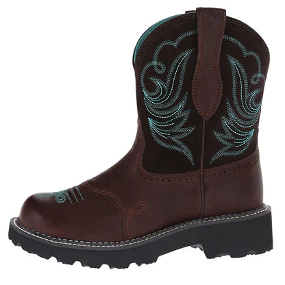 Embroidered Cowboy Boots For Men Women Pu Leather Boots Lightweight Comfortable Western Boots Zapatos De Hombre Size 35-42