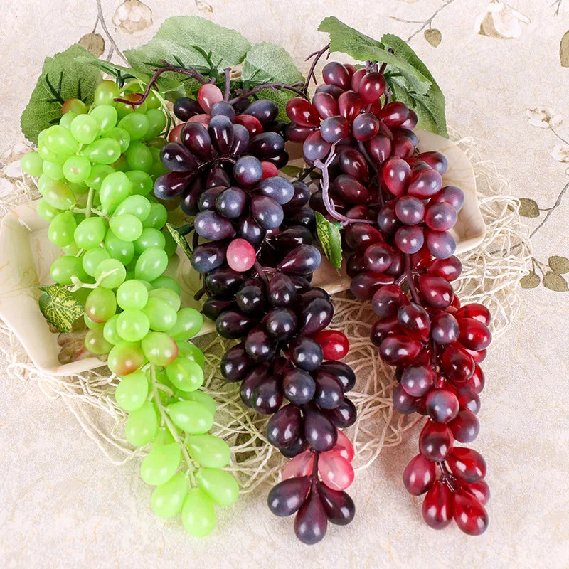 5PCS 12/18/24/36/60/85/100 Heads Artificial Grapes Christmas Halloween Wedding Party Home Garden Hanging Decoration Fake Fruits