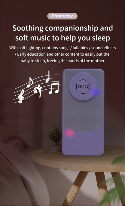 Kids Fun Learning Play Phone Baby Simulation Phone Musical Early Educational Toys English Learning Cellphone Model Toy Gifts