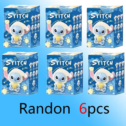 2025 New Stitch Eat Some Thing Before Sleep Series Vinyl Blind Box Bag Pendant Cute Plush Doll Mystery Box Toy Surprise Gifts