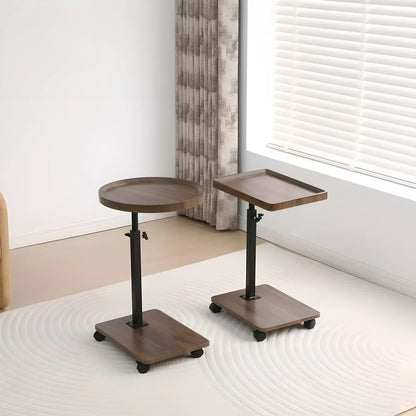 Chariot roulant réglable, Table de chevet, bureau pour ordinateur portable, lit médical pour la maison, plateau alimentaire 360 °   Bureau à domicile de table de plateau de canapé rotatif