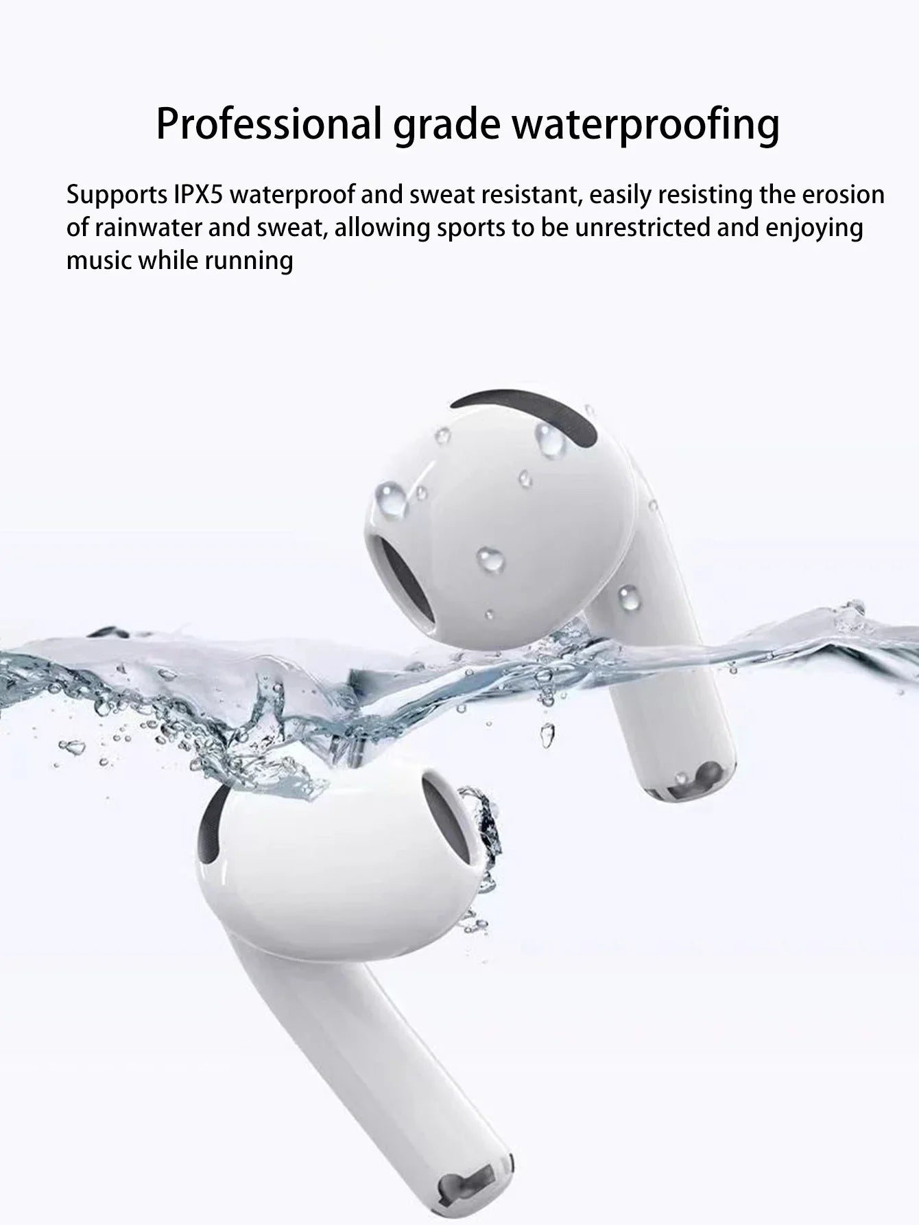 Écouteurs Bluetooth sans fil Air Pro True avec réduction de bruit ANC, casque sans fil de type Pods, pour iPhone et Android
