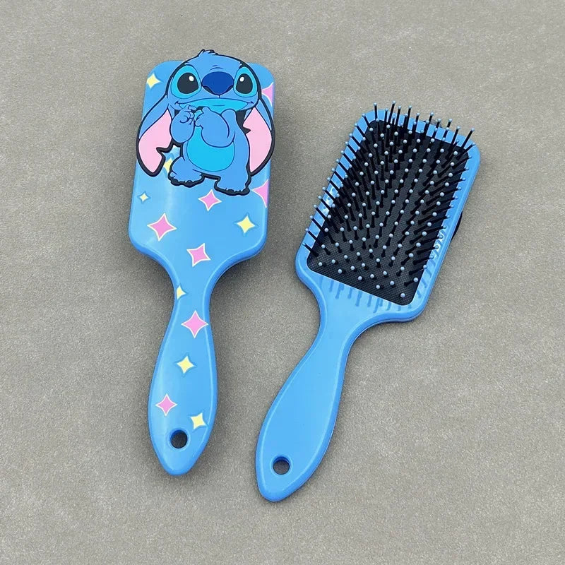 Stitch Air Cushion Combs Cartoon Minnie Mouse Pooh Bear Anime 3D Massage Comb Hair Brush Haircare Hairdressing Tool Girl Gifts