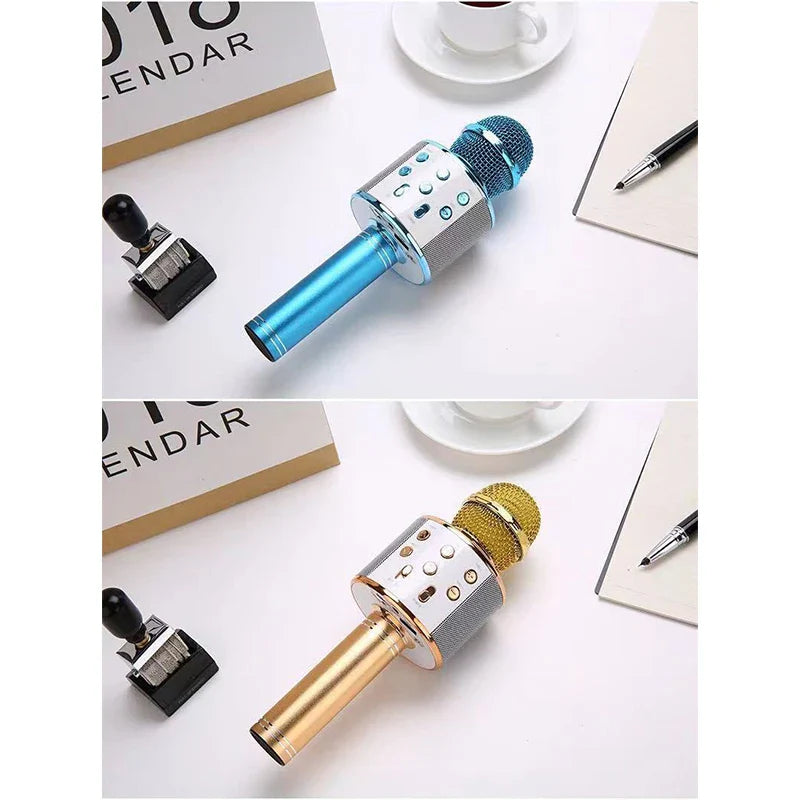 Karaoke Wireless Microphone Mic For Cell Mobile Phone Do Singing Bluetooth Condenser Mikrofon Blutooth Smartphone Micro DJ Audio