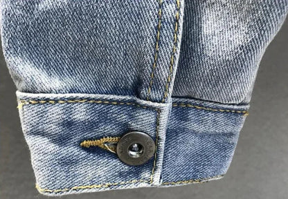 Manteau de cowboy pour hommes, vestes en jean amples et déchirées pour hommes, vêtements d'automne en tissu, livraison rapide, nouveau produit élégant à prix abordable