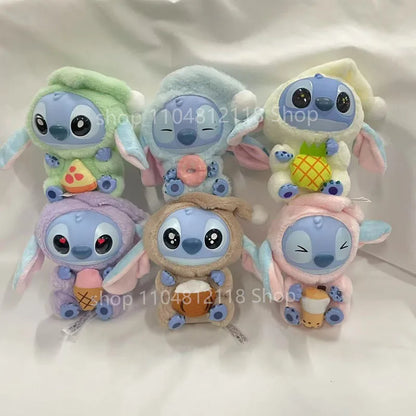 15CM New Stitch Eat Something Before Sleep Series Blind Box Plush Dolls Pendant Cute Doll Ornament Mystery Box Surprise Toy Gift