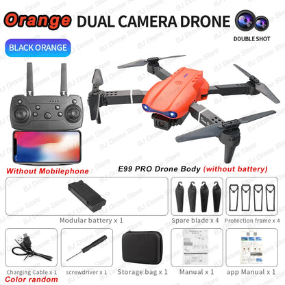Drone RC E99Pro 4K avec caméra HD grand angle 2024 P, hélicoptère pliable, WIFI FPV, jouet cadeau recommandé, 1080