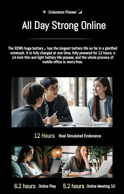 Honor MagicBook Pro 14 Laptop AI Thin Notebook 14.6-inch U5-225H U9-285H 16G/32G 1T 3.1K Screen 92Wh
