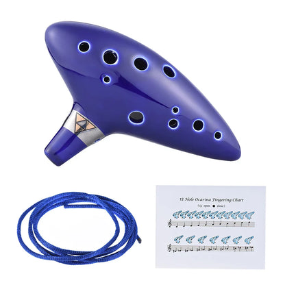 12 trous Ocarina céramique Alto C navire flûte vent légende de Zelda Instrument de musique