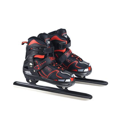 Professional Ice Hockey Skates, Ice Skating Blade Shoe, Mayor Thermal Inner, Adults, Teens, Kids, Adjustable Size