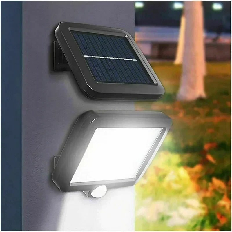 Applique solaire à capteur fendu 1/2/3 pièces 3 modes étanche à détection de mouvement pour jardin lampadaires lampe solaire 160/120/100COB