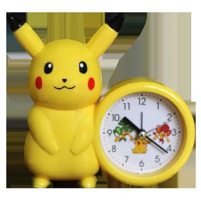 Pikachu alarm clock for children primary and middle school students Pokemon clock bedroom bedside desktop Pikachu clock