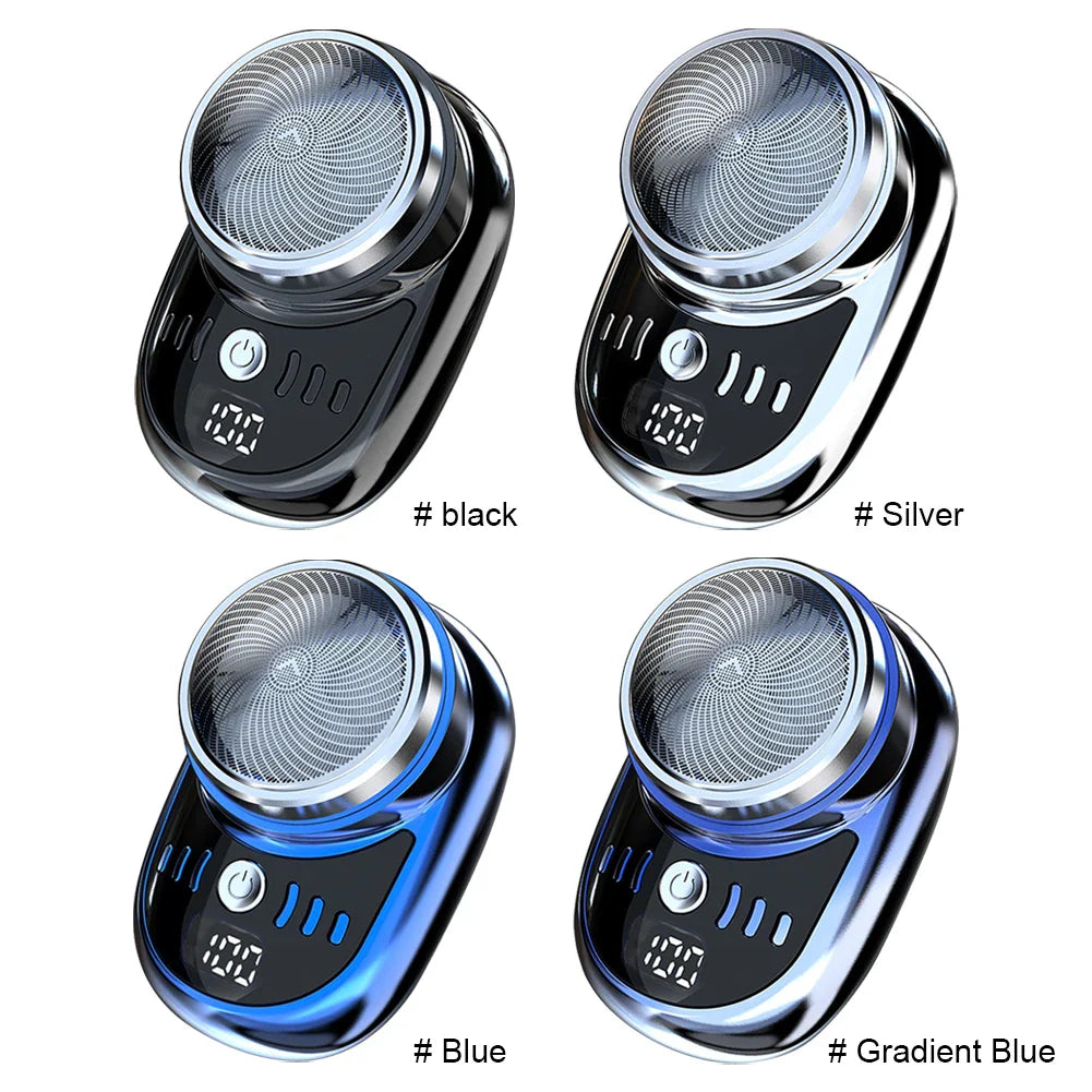 Mini Afeitadora Eléctrica De Viaje Para Hombre, Máquina De Afeitar Con Carga USB, Lavable, Para Barba Y Cara, Tama?o De Bolsil