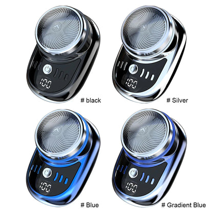 Mini Afeitadora Eléctrica De Viaje Para Hombre, Máquina De Afeitar Con Carga USB, Lavable, Para Barba Y Cara, Tama?o De Bolsil