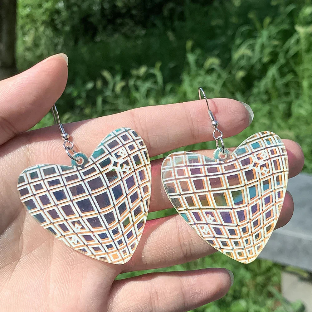 Boucles d'oreilles en acrylique faites à la main pour femmes et filles, chapeau de cow-girl occidental, bijoux de campagne à paillettes, cadeaux sympas