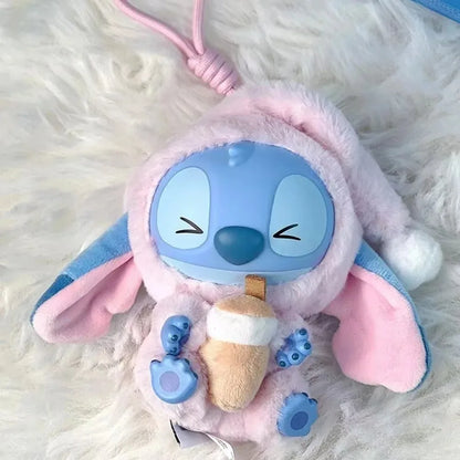 Peluche Stitch Mange Quelque Chose Avant de Dormir, Série Boîte Mystère, Jolie Figurine, Jouet Surprise, Boîte Cadeau, Expédition Aujourd'hui !