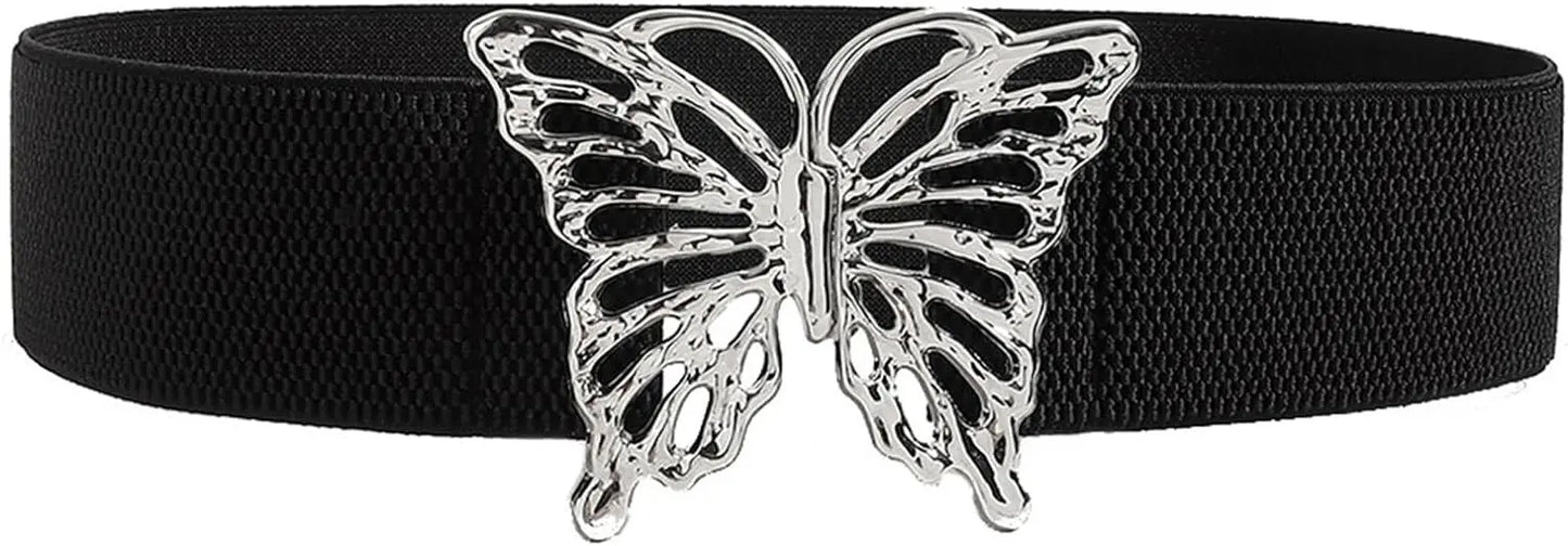 Waist Chain Elegant Butterfly Cowgirl Belt For Women Prom Banquet Club Party For Jeans Dresse Club Bar Elastic Waist Belt