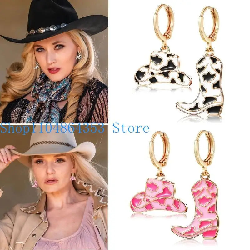 652f boucles d'oreille Western Boucles d'oreilles Cadeaux bijoux pour femmes Decor pour adolescents filles