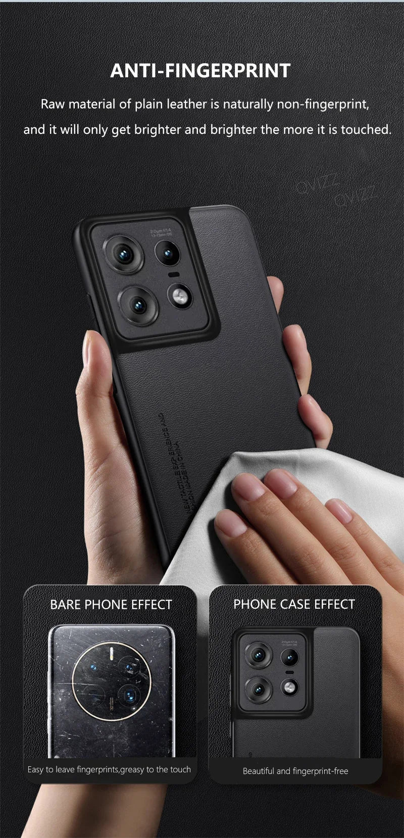 Leather Case for Motorola Moto Edge 50 Pro Luxury Carbon Fiber Matte Silicone Protection Phone Cover MotorolaEdge50Pro Coque