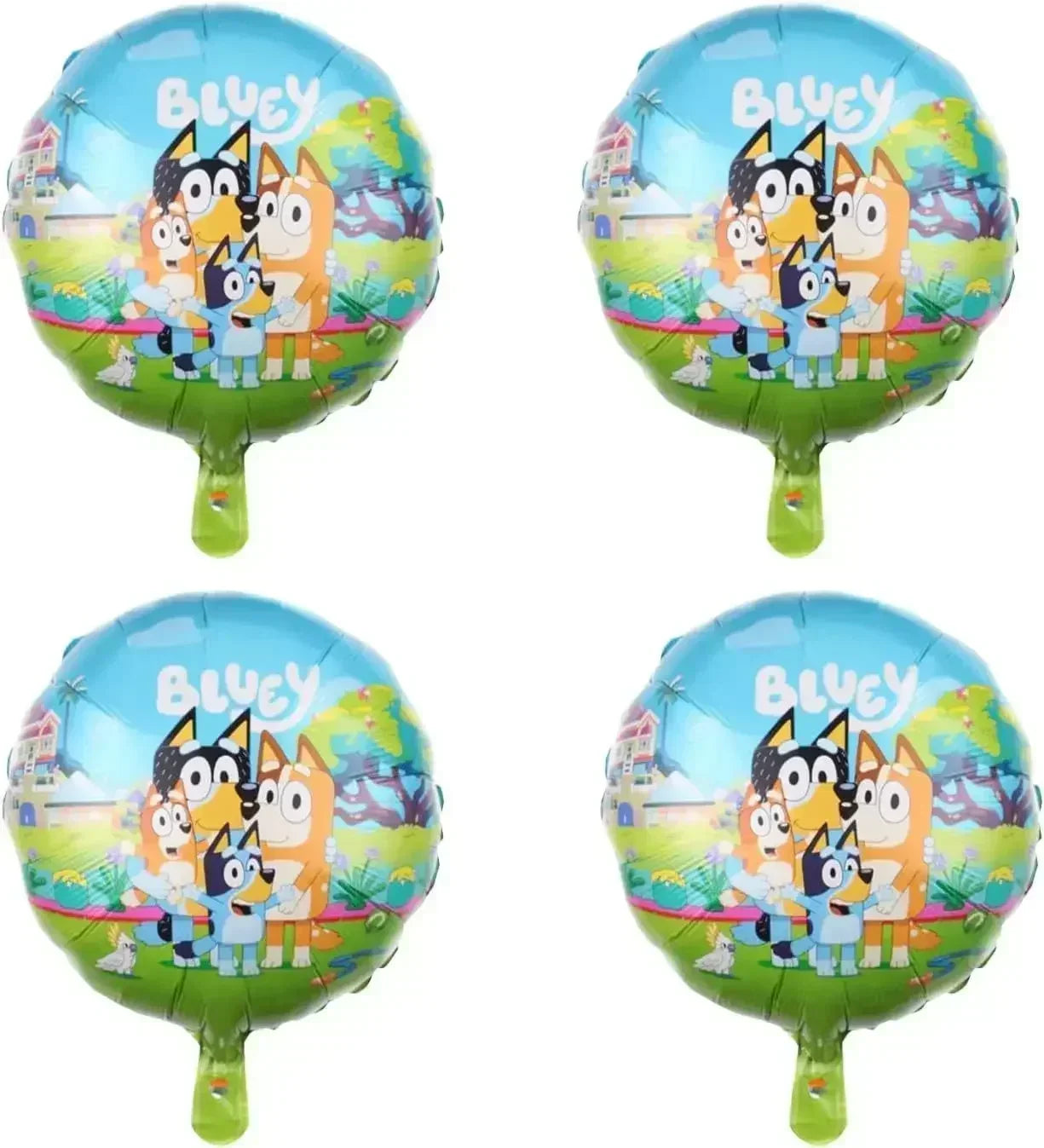 Moose Cartoon Bluey Famille Ballon en Aluminium Jeux Jouets Bleus Oranges Kit de Décoration de Ballons Bluey Fournitures de Fête d'Anniversaire Cadeaux Jouets
