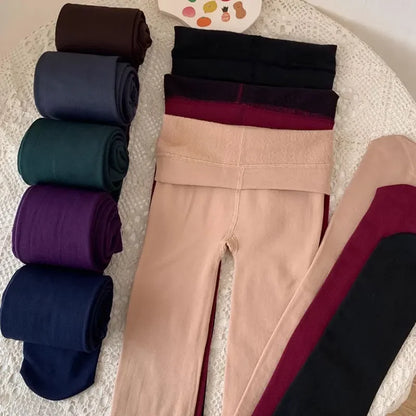 Leggings d'hiver femmes épais velours chaud Leggings femmes Stretch taille haute prévenir le froid Super chaud pantalon