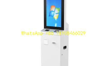 Self-service terminal payment kiosk Personalized check-in in interactive kiosk touch visitor management self-service