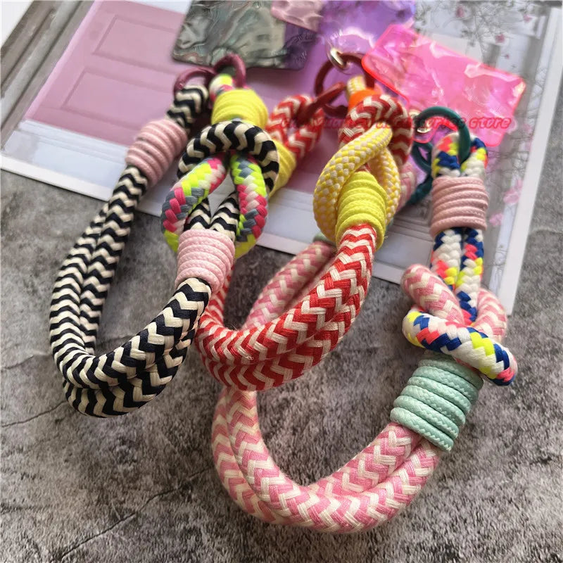 Cell Phone Wrist Strap With Patch Bracelet Telephone Lanyard Small Fresh Smartphone Strap Bag Cellular Pendant Premium Keychain